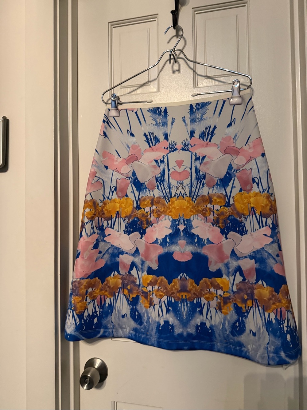 Hunter Bell Floral A-Line Skirt in Blue, Pink & Yellow